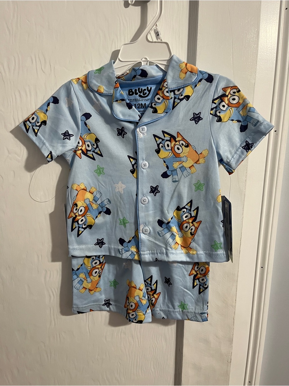 Bluey 12 month Pajama Set - Light Blue